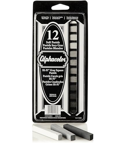 Amazon.com : Derwent Alphacolor Soft Square Pastels, Char